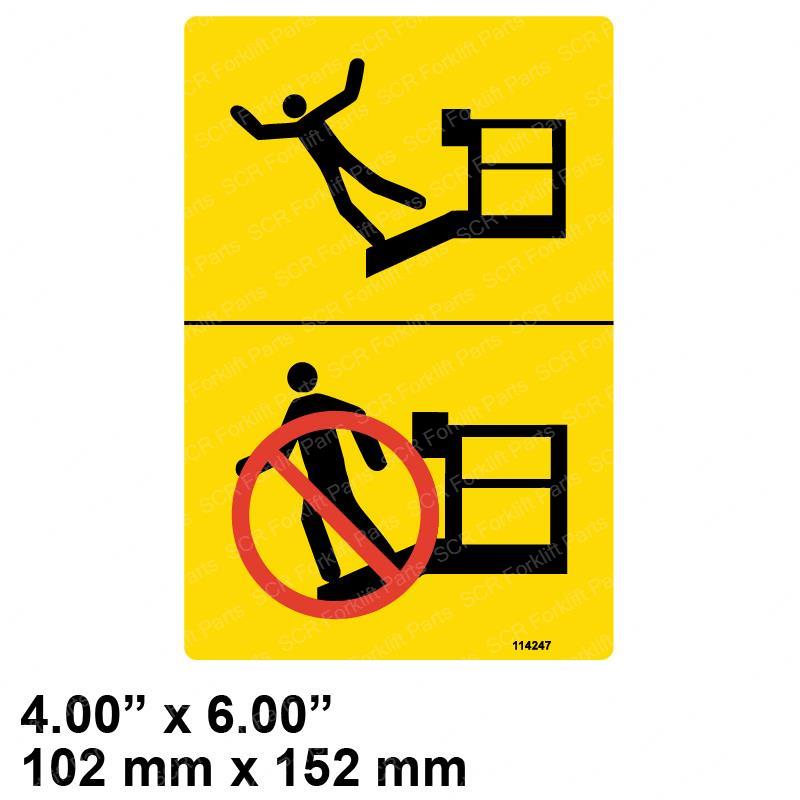 DECAL - FALL HAZARD JL114247GT jl114247gt product image