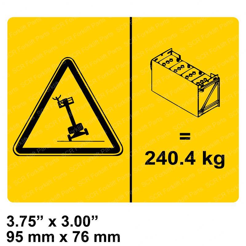 DECAL - BATTERY WEIGHT GN114345 gn114345 product image