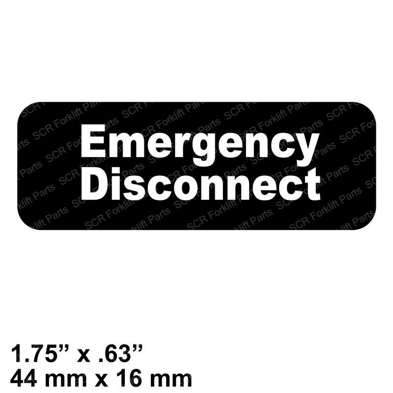 DECAL - EMERGENCY DISCONNECT TY00590-43324-71 ty00590-43324-71 product image