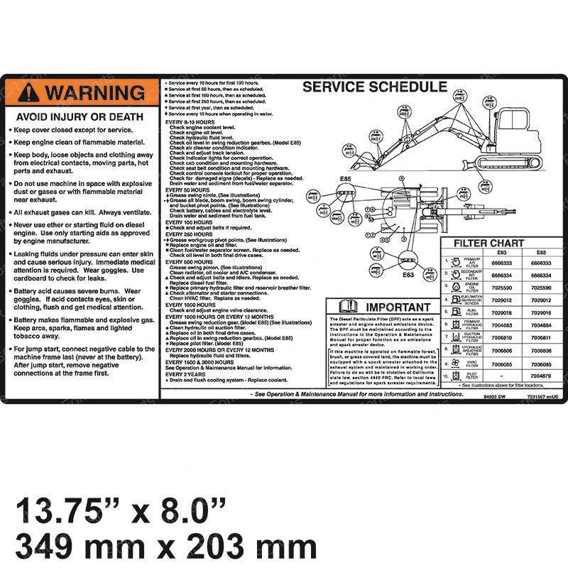 DECAL- SERVICE BC7231567 bc7231567 product image