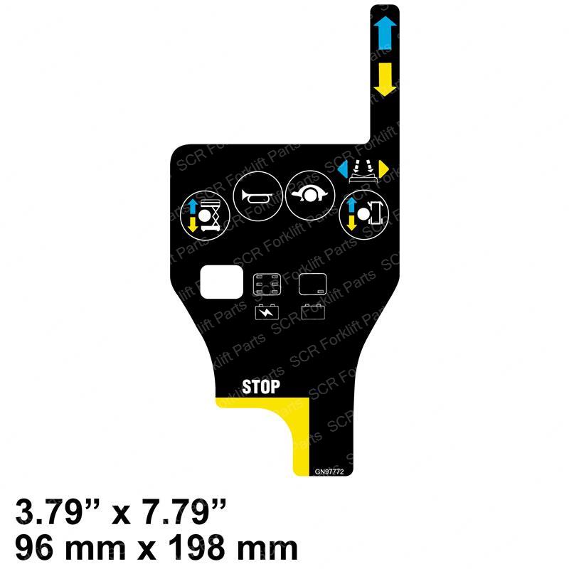 DECAL - PLAT CONTROL OVERLAY JL97772GT jl97772gt product image