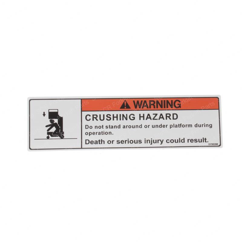 DECAL - WARNING-CRUSHING GNJL1703786GT gnjl1703786gt product image