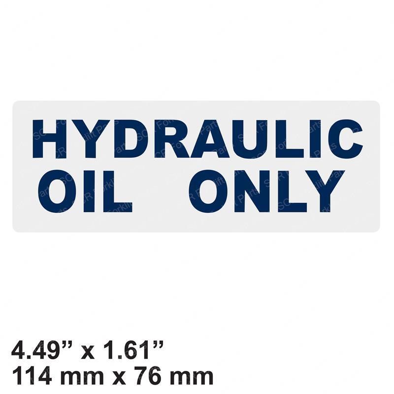 DECAL -  HYDRAULIC OIL ONLY JL10120988 jl10120988 product image