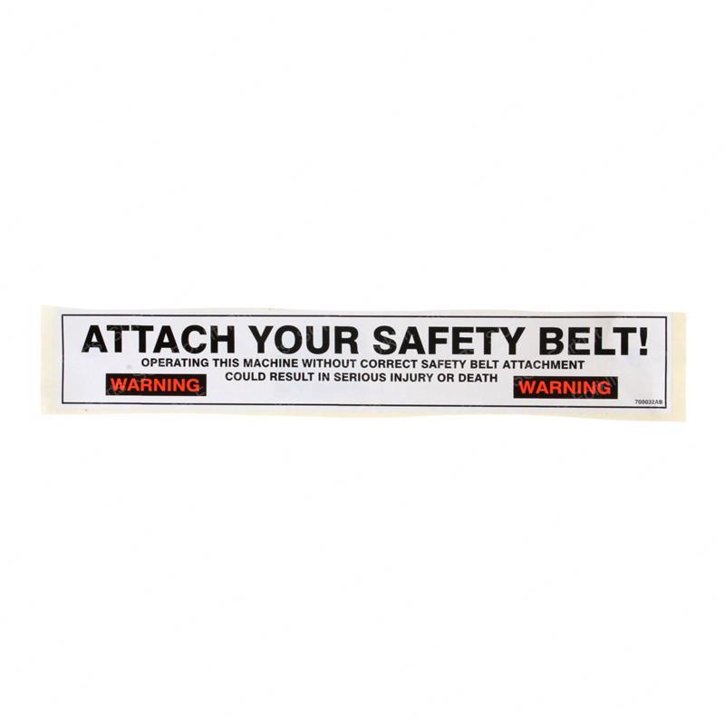 DECAL - ATTACH SAFETY BELT SY1230205 sy1230205 product image