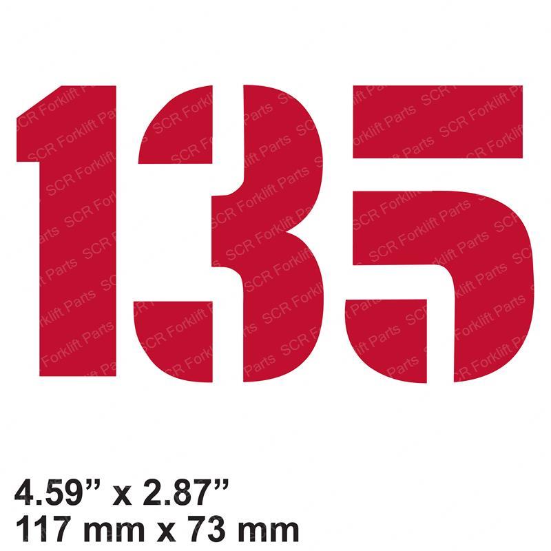 DECAL - MODEL 135 HY0380333 hy0380333 product image