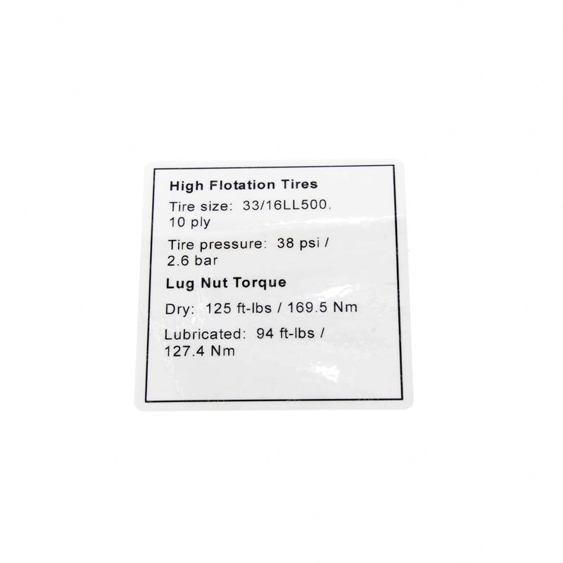 DECAL NOTCE HI FLOAT TIRES GN72847 gn72847 product image