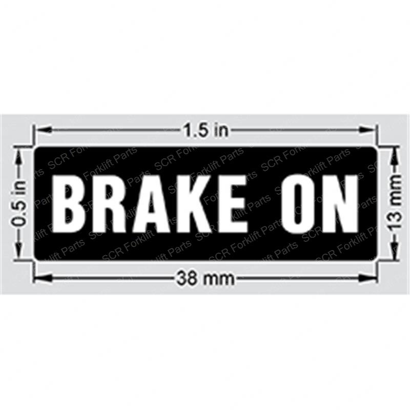 DECAL - BRAKE ON GN312282GT gn312282gt product image