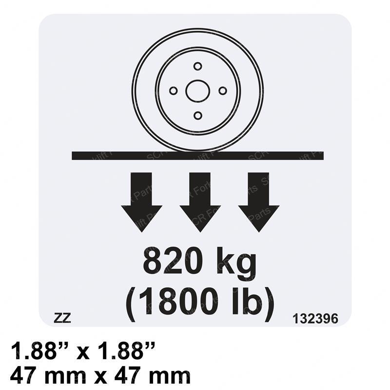 DECAL - LOAD WHEEL PICTORIAL JL132396SJ jl132396sj product image