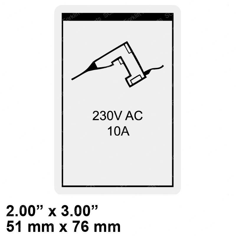 DECAL -  POWER TO PLATFORM 230V JL28174GT jl28174gt product image