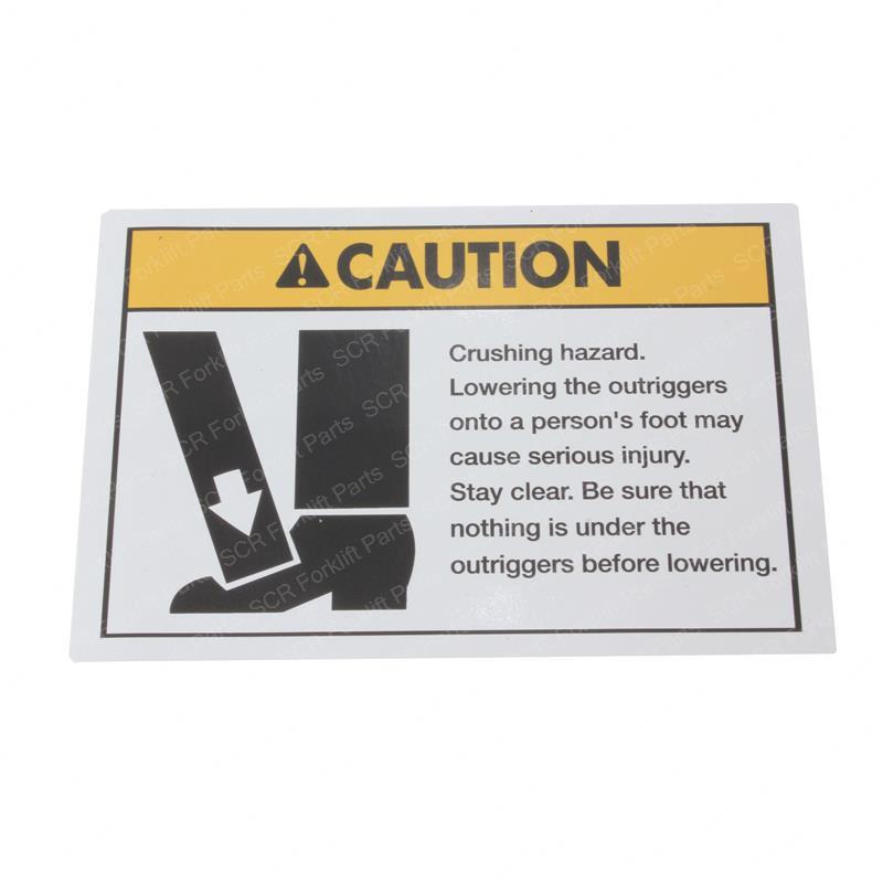 DECAL - CRUSHING HAZARD JLGN72186 jlgn72186 product image