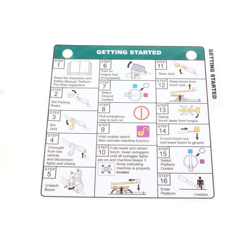 DECAL GETTING STARTED REF TAG SY1261377 sy1261377 product image