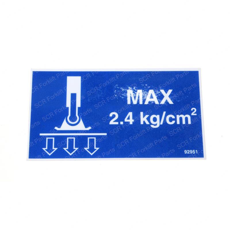 DECAL - STABILIZER PRESSURE CE SY28-108650 sy28-108650 product image