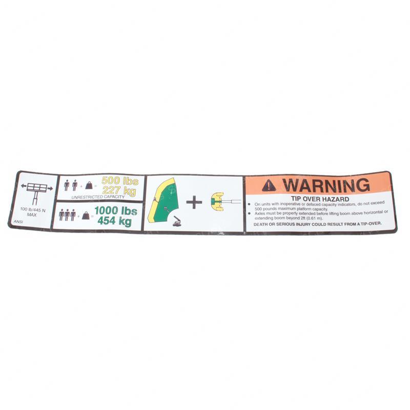 DECAL - WARNING DUAL CAP. SY1243070 sy1243070 product image