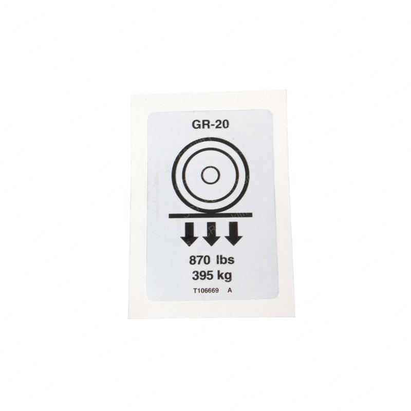 DECAL-LABEL-WHEEL LOAD GR20 GNT106669 gnt106669 product image