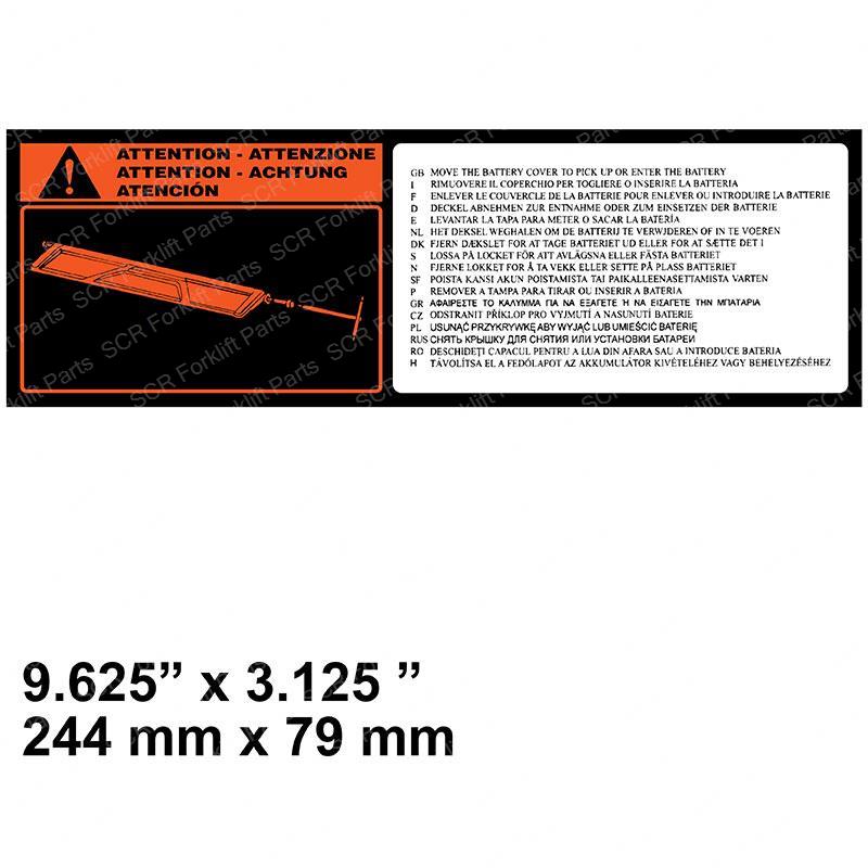 DECAL - INSTRUCTION LABEL HY1578418 hy1578418 product image