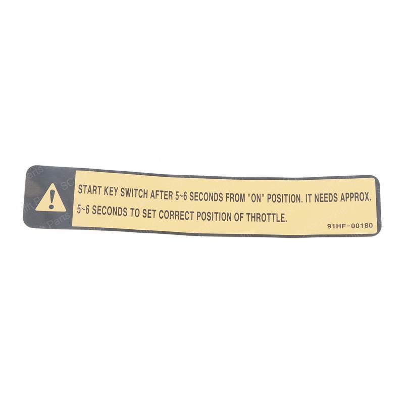 DECAL-CAUTION HN91HF-00180 hn91hf-00180 product image