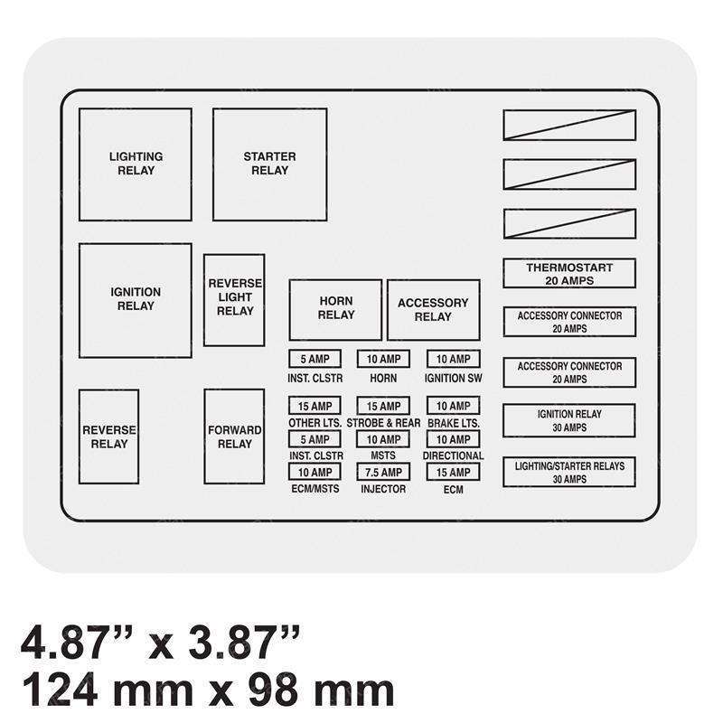 DECAL - FUSE RELAY SY105391 sy105391 product image