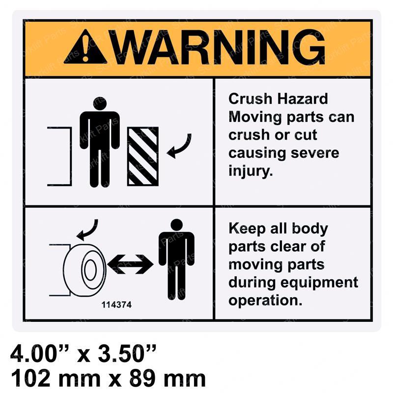 DECAL - TIRE ROTATE CRUSH GN114374GT gn114374gt product image