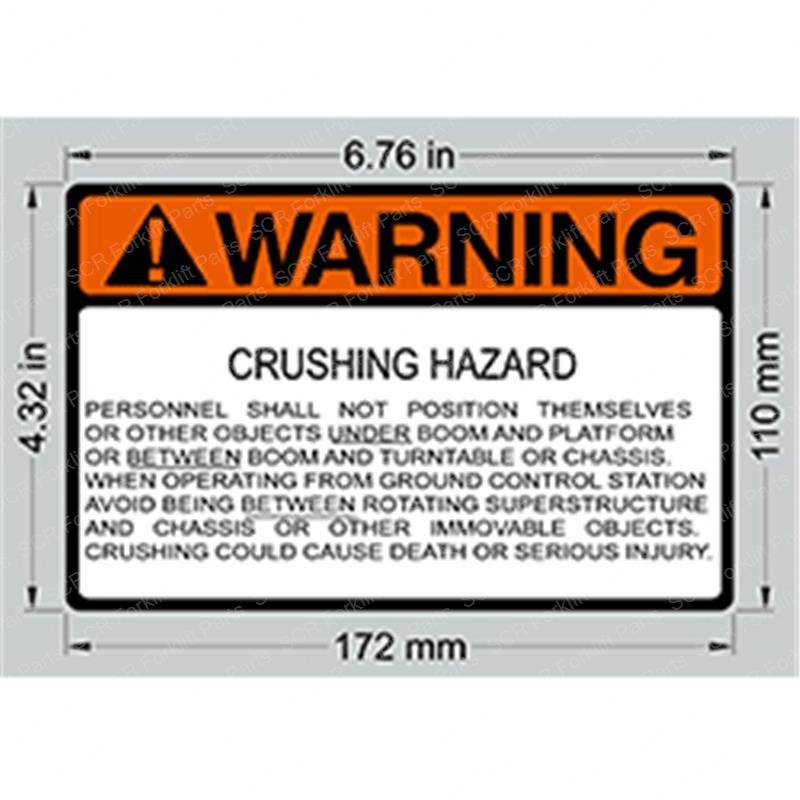 DECAL (CRUSH HAZARD) JL1700585 jl1700585 product image