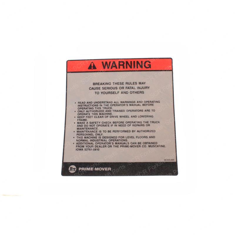 DECAL  WARNING KO302035-000 ko302035-000 product image