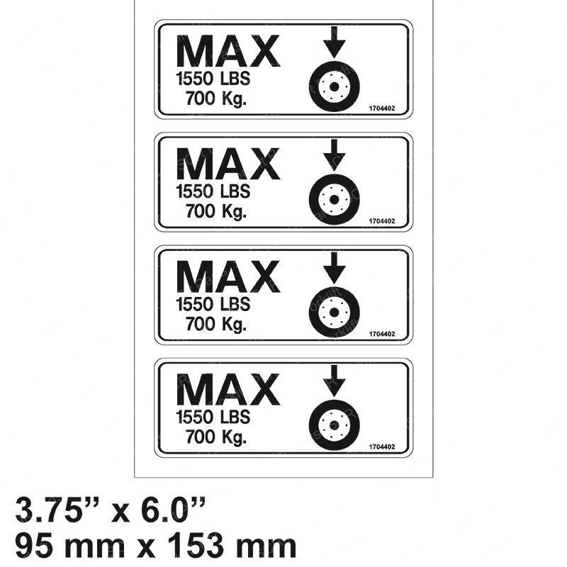 DECAL KIT - LOAD WHEEL 2646E2 JL2901852 jl2901852 product image