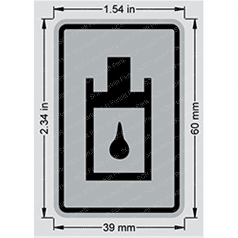 DECAL - HYDRAULIC OIL HY1034136 hy1034136 product image