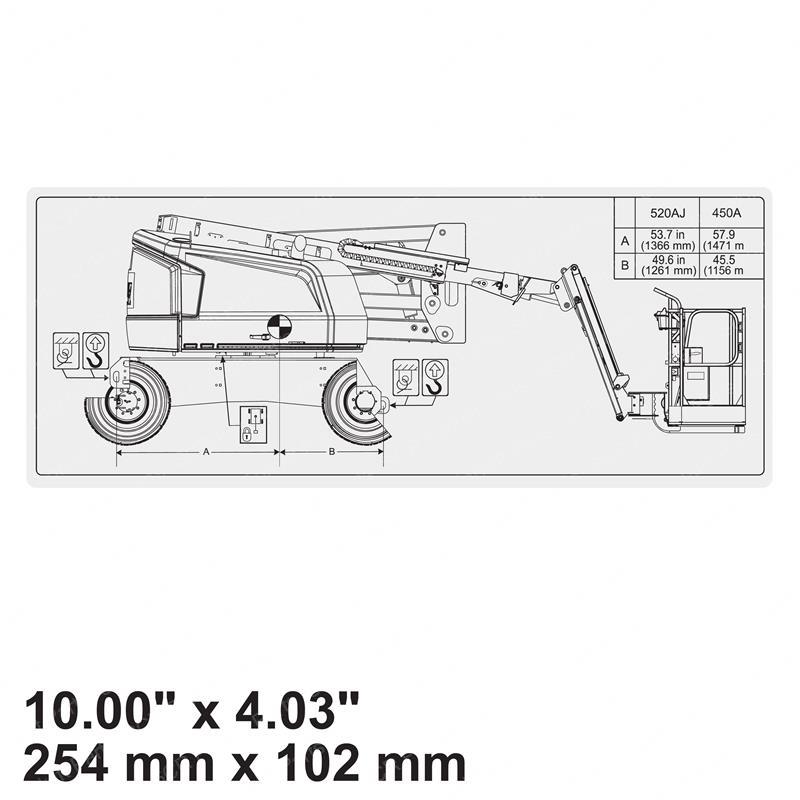 DECAL - LIFT DIAGRAM JL1001223118 jl1001223118 product image