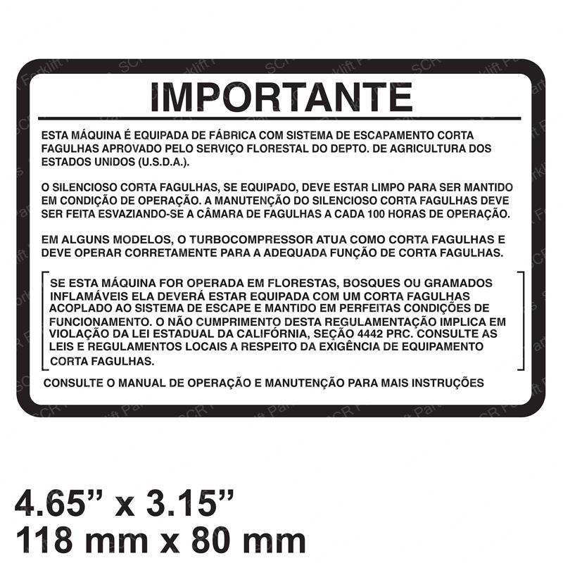 DECAL - IMPORTANTE SPANISH BC6560573G bc6560573g product image