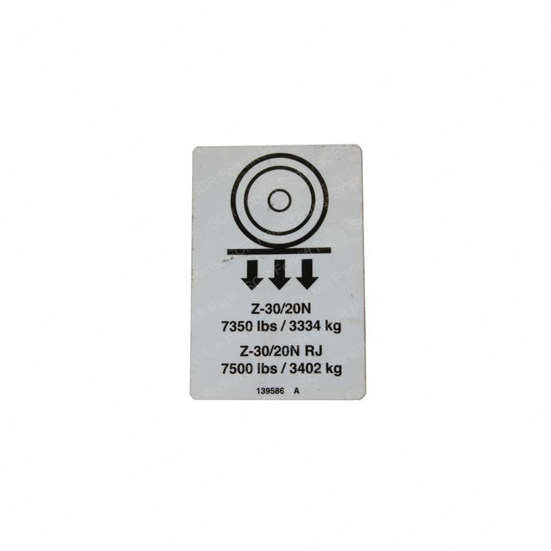 DECAL LABEL WHEEL LOAD Z30N+RJ GN139586 gn139586 product image