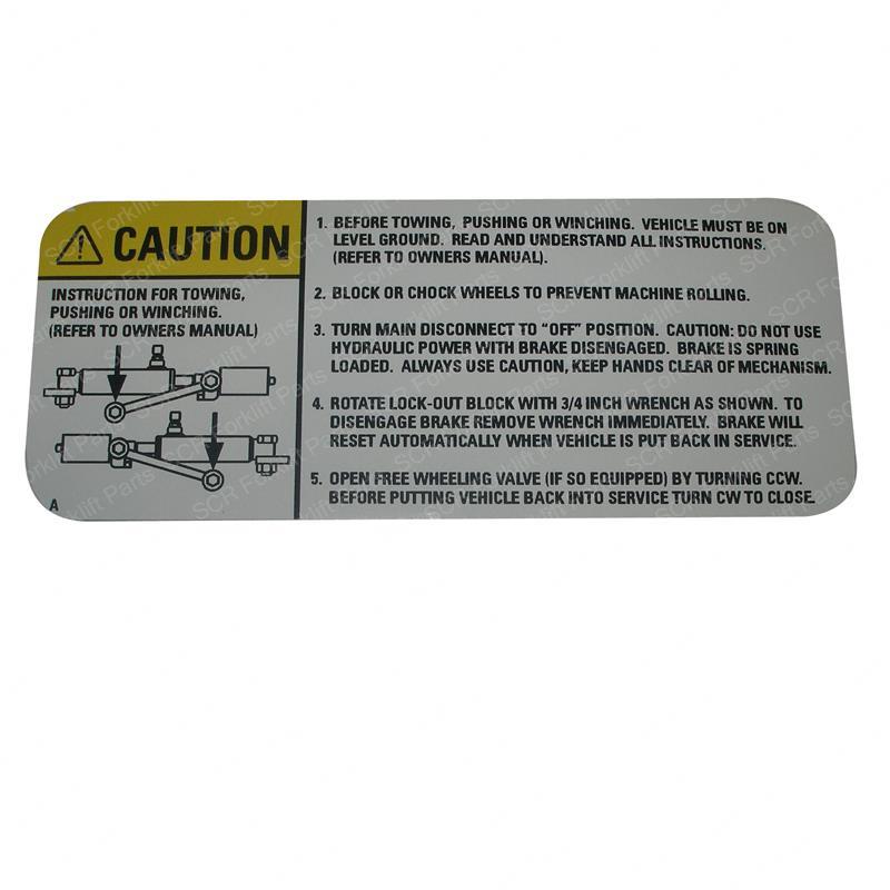 DECAL - CAUTION BRAKE JL106515 jl106515 product image