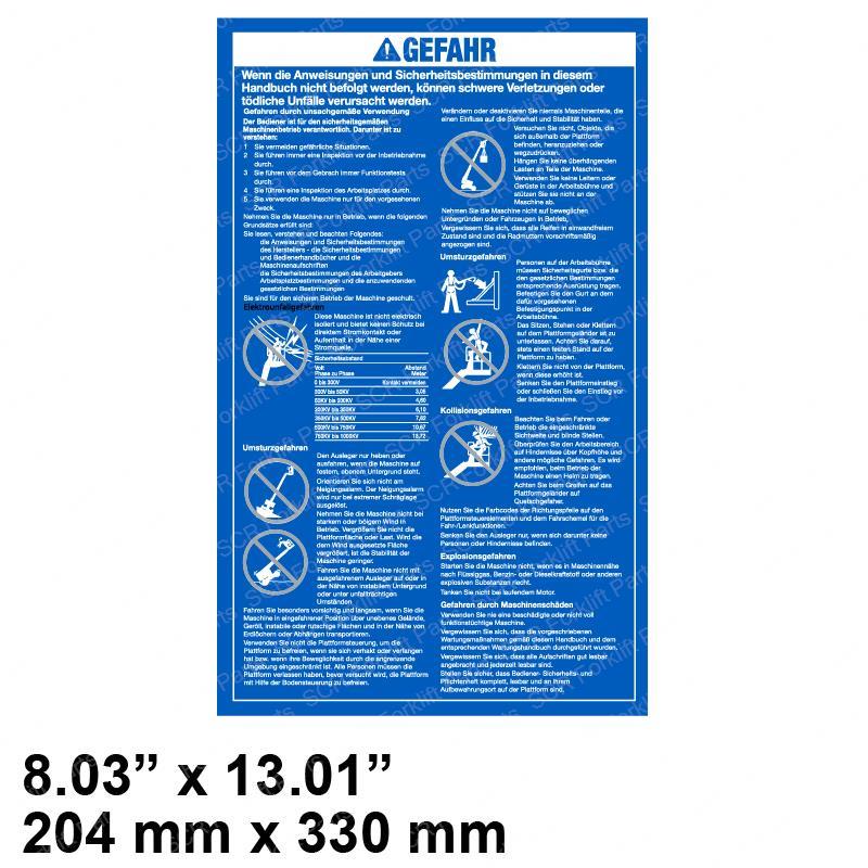 DECAL - DANGER GEN SAFETY GN32700GR gn32700gr product image