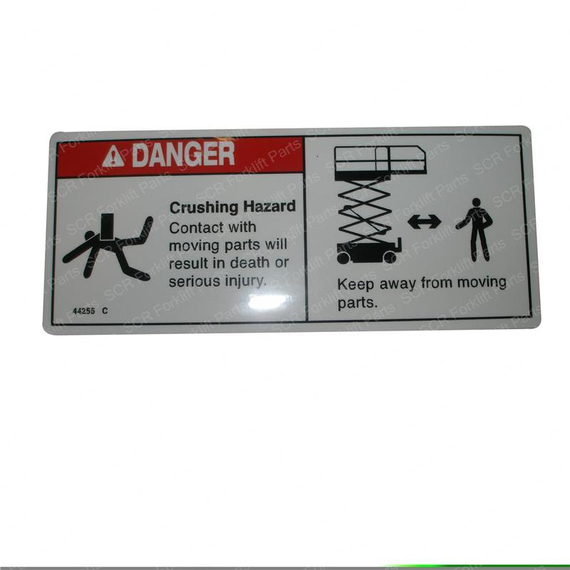 DECAL - DANGER CRUSHING HAZARD JL44255GT jl44255gt product image
