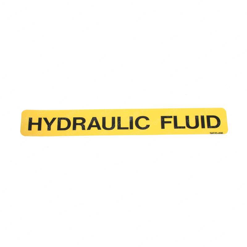 DECAL - HYDRAULIC FLUID SY28-102608 sy28-102608 product image