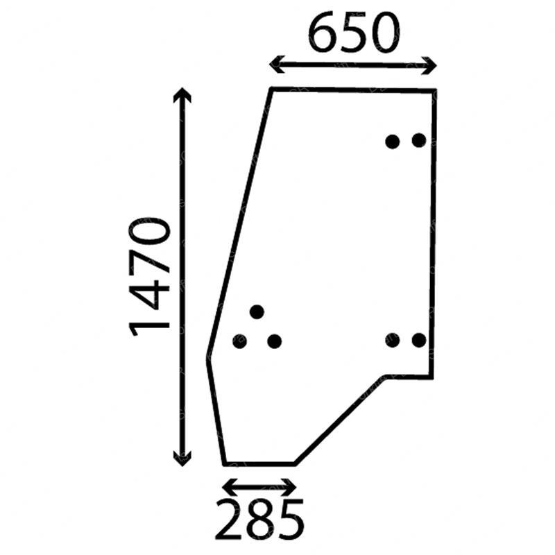 DOOR LH CLEAR PQ30 JC827/60115 jc827-60115 product image