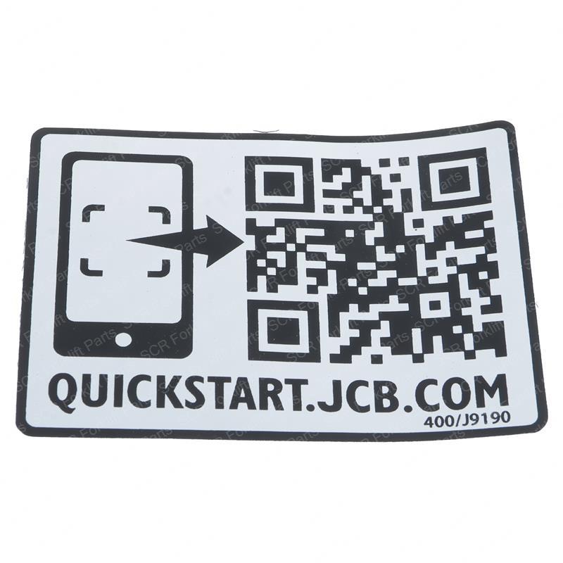 QUICK STRT QR CODE DECAL JC400/J9190 jc400-j9190 product image