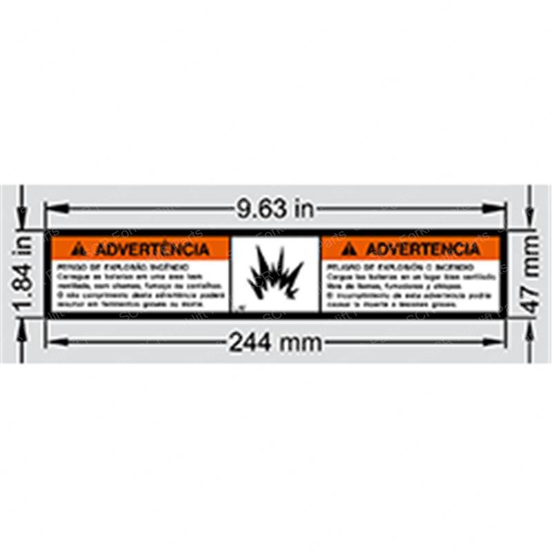 DECAL - BATTERY VENT (SP) SY1230856 sy1230856 product image