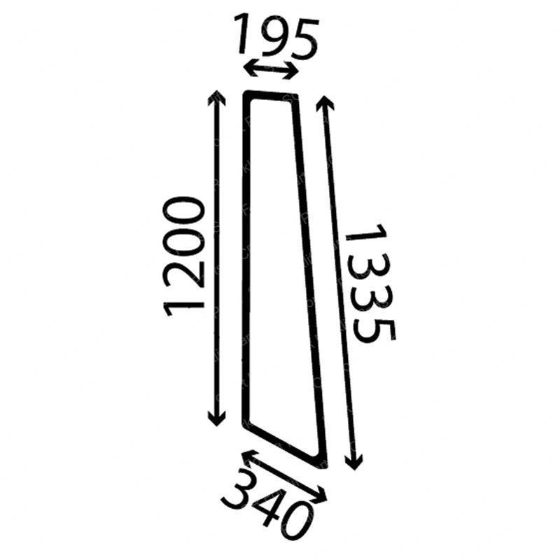 (PRE-P)-LH REAR SIDE GLAS JC332/A1058 jc332-a1058 product image