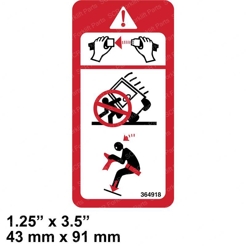 DECAL - SEAT BELT/TIP OVER TY00591-06235-81 ty00591-06235-81 product image