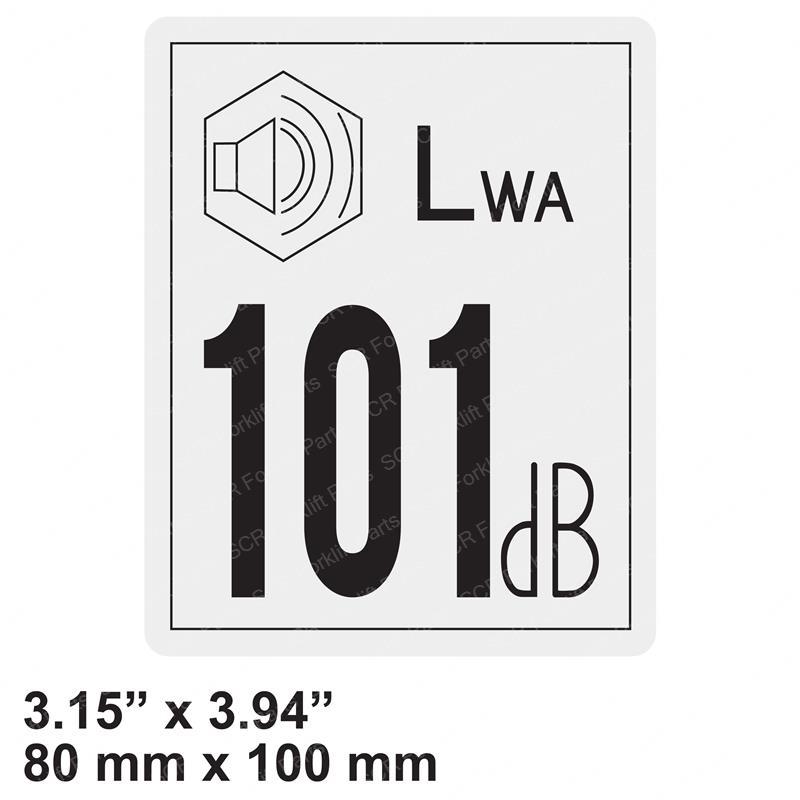DECAL - NOISE 101 DB HN91HM-00240 hn91hm-00240 product image