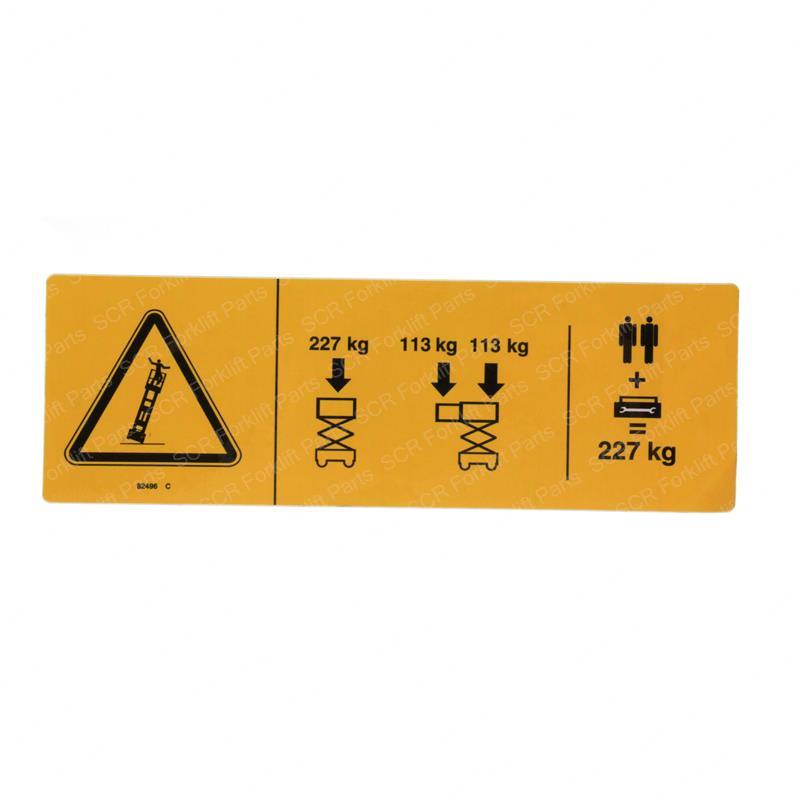 DECAL - MAX CAP 227 KG SY1230721 sy1230721 product image