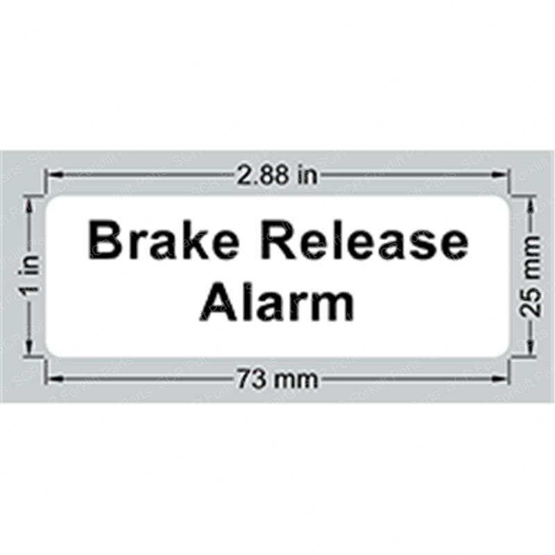 DECAL LABEL BRAKE RELEASE ALRM GN43626 gn43626 product image