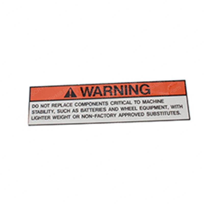 DECAL - WARNING CRITICAL COMPS SY28-108440 sy28-108440 product image