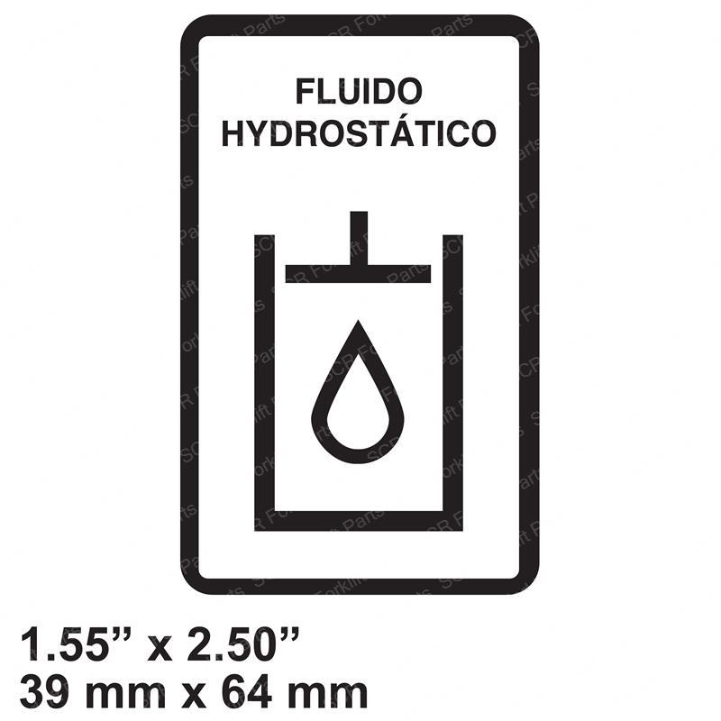 DECAL - FLUIDO HYDROSTATICO BC6565990FBR bc6565990fbr product image
