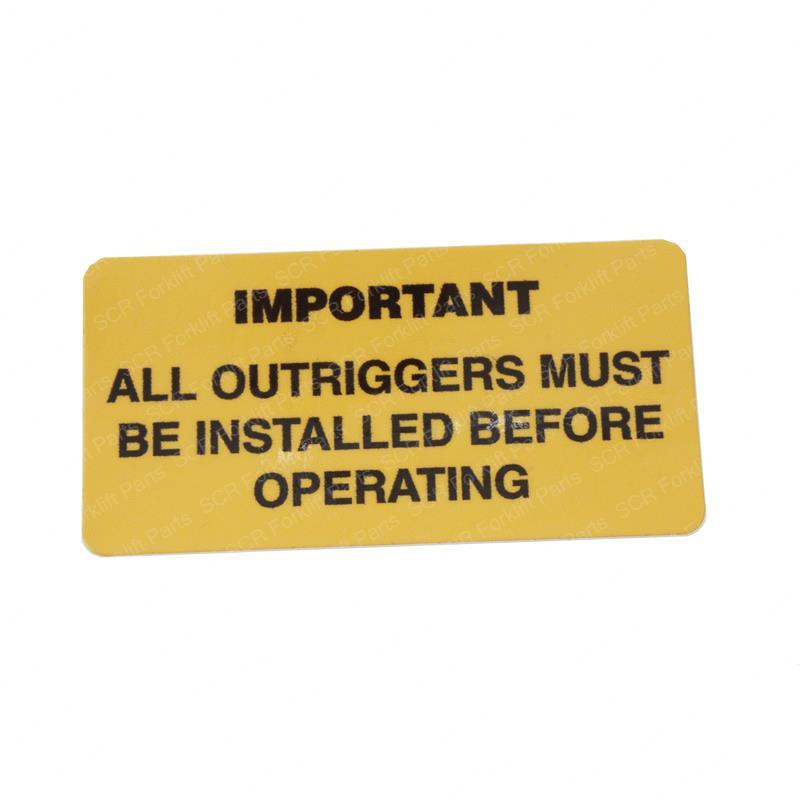 DECAL IMPORTANT ALL OUT. JL9216 jl9216 product image