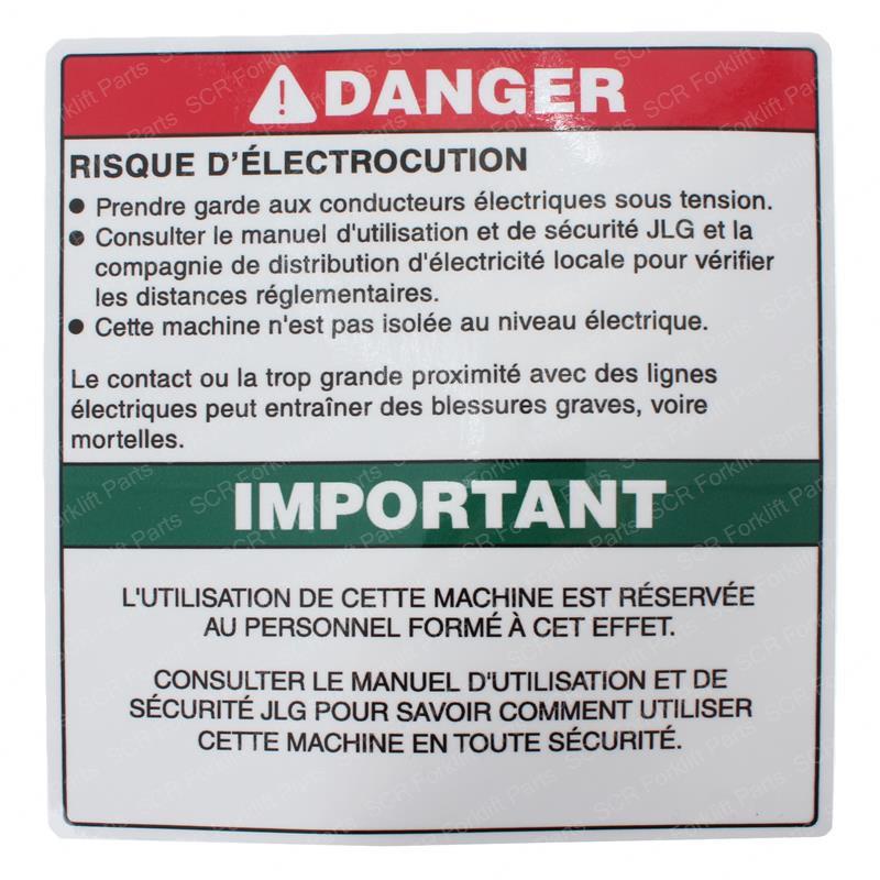 DECAL INSPECTION (FRE) JL1705412 jl1705412 product image