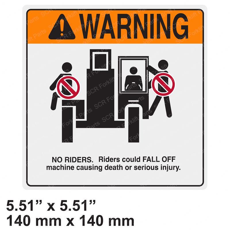 DECAL - NO RIDERS SY1230865 sy1230865 product image