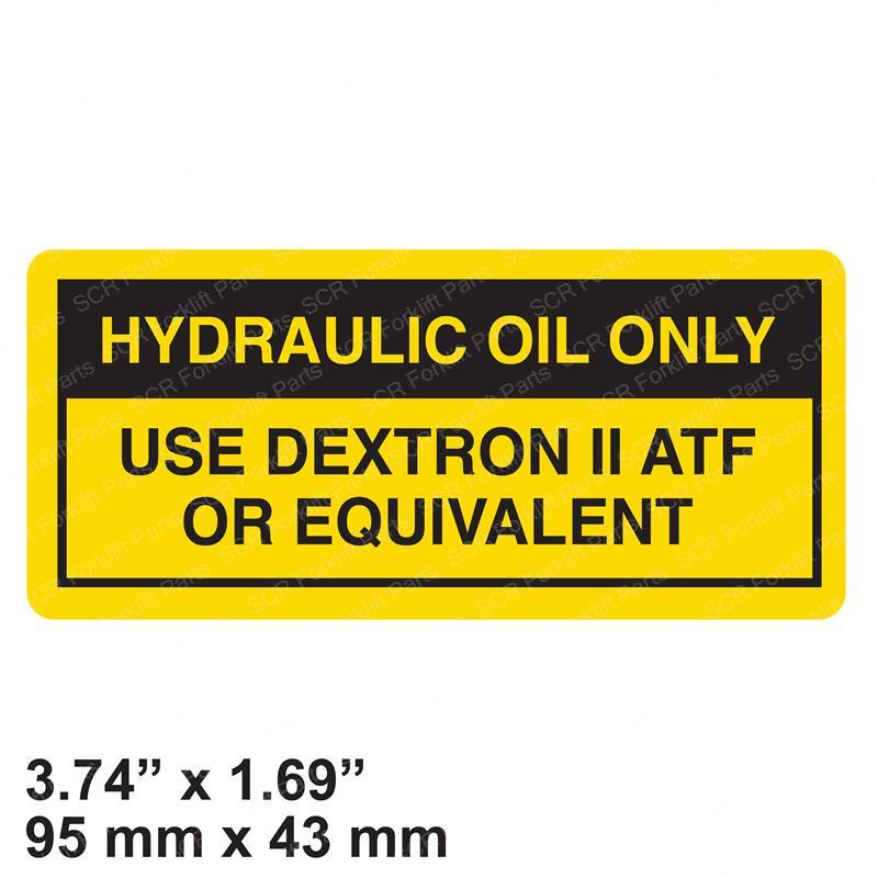 DECAL DEXRON II ATF ONLY GN19480GT gn19480gt product image