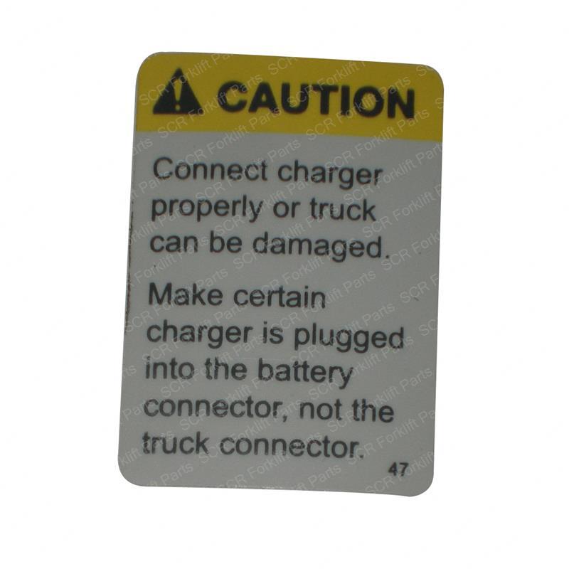 DECAL - CHARGER HOOK-UP CAUTION CR69047 cr69047 product image