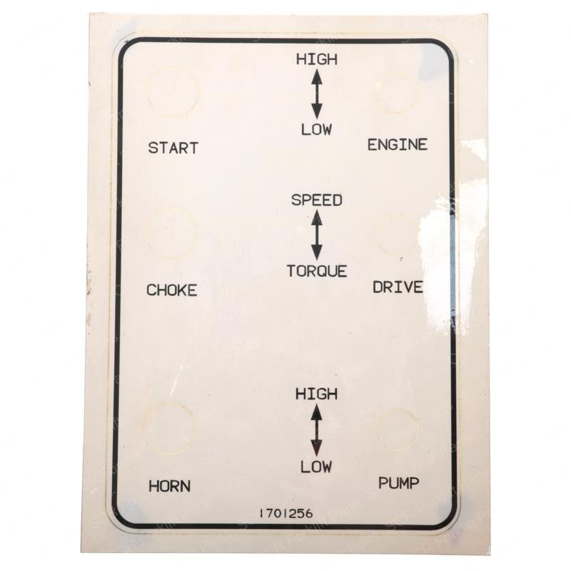 DECAL PLATFM CONTROL JL1701256 jl1701256 product image