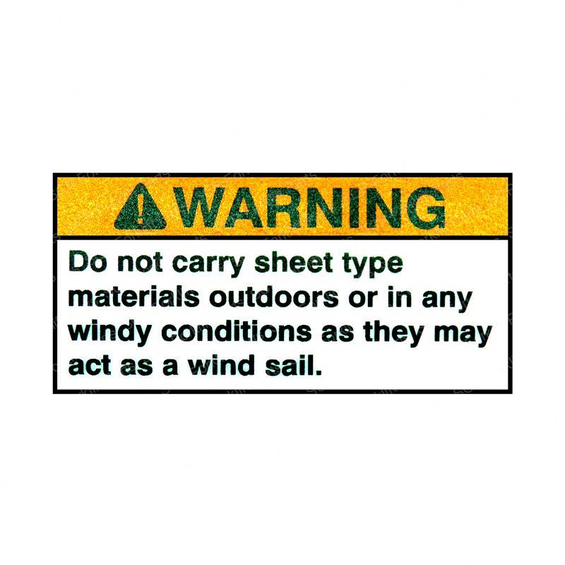 DECAL - WARNING WIND JL1703969 jl1703969 product image